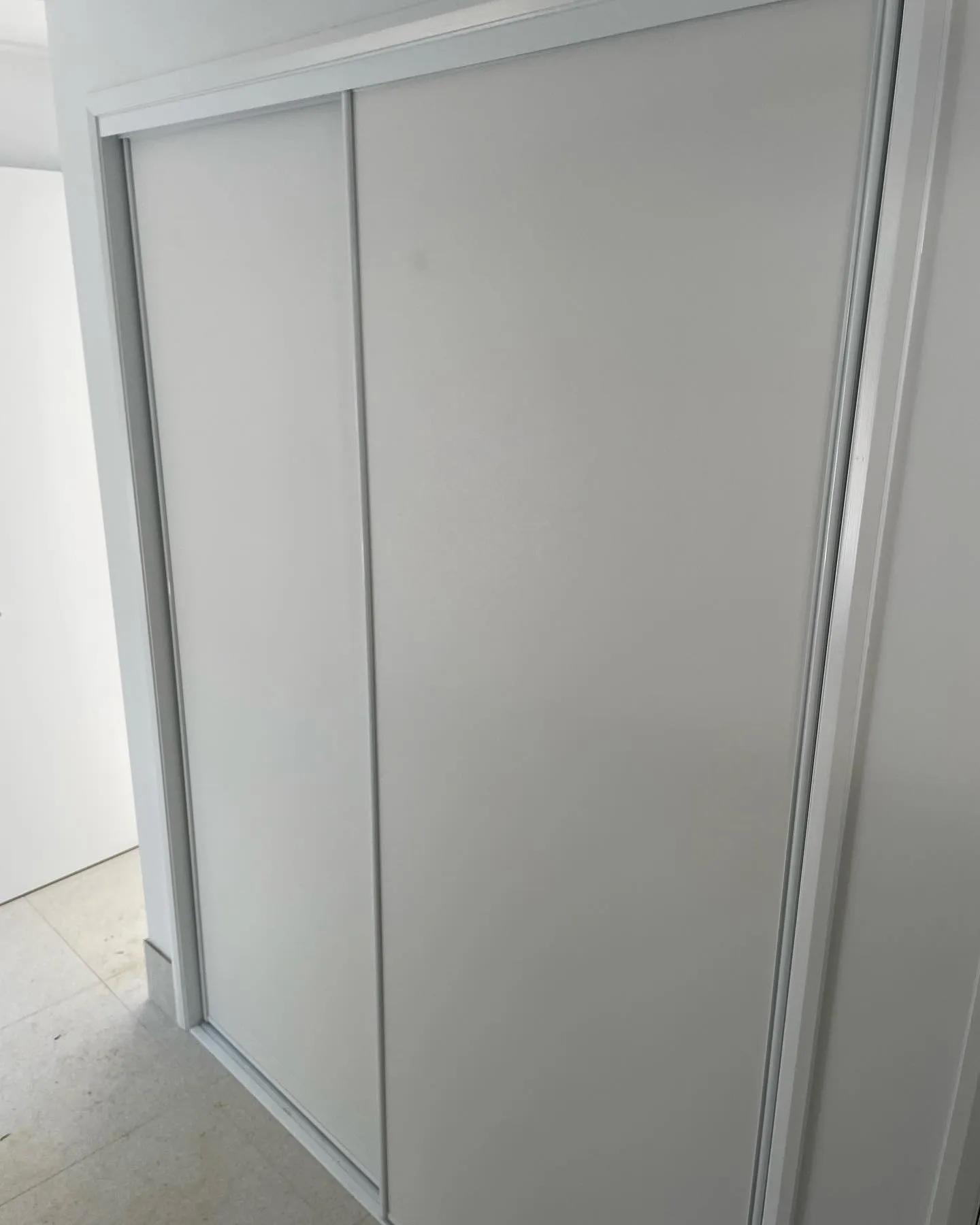 Frosted grey glass sliding wardrobe doors — gallery wardrobe glass frosted grey